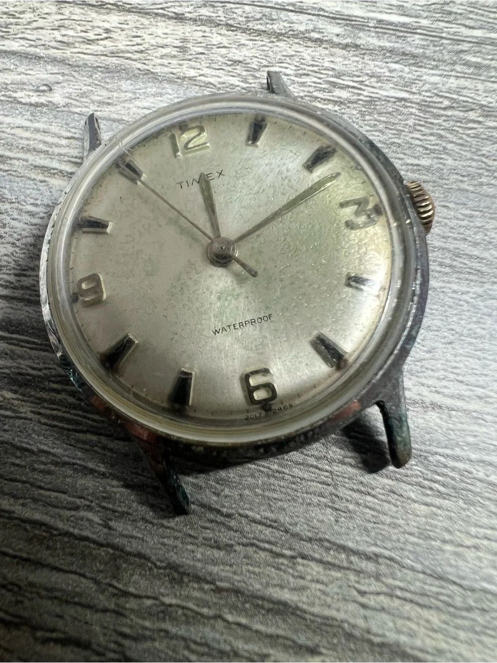 1968 Timex Silver Dial Men's Watch Head